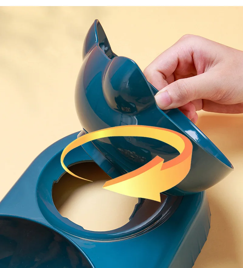 3 in 1 Cat Feeder Automatic Water Dispenser Double Bowl Pet Bowl for Small Dogs Cats Pet Food Container Cat Accessories - Image 15