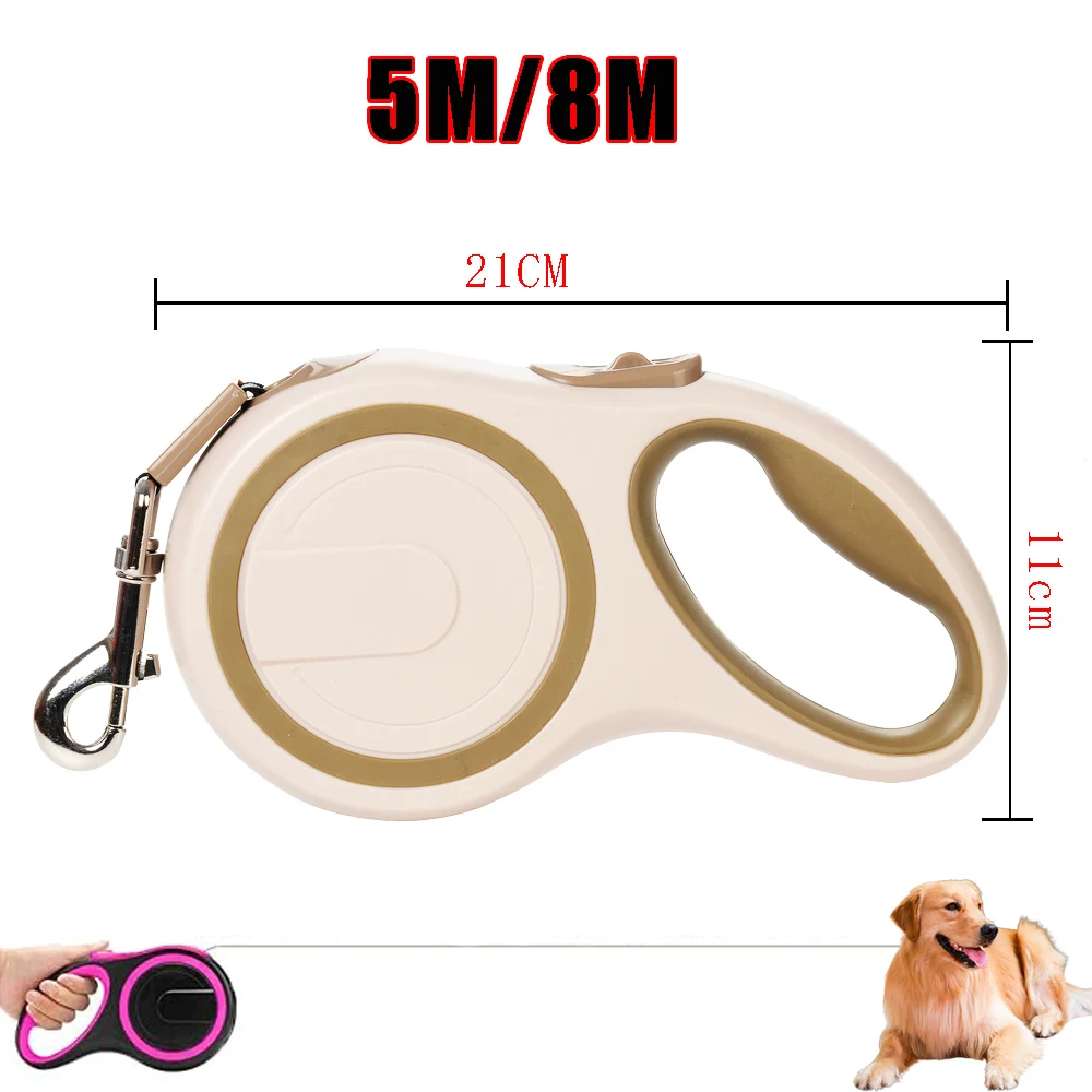 Large Pet Dog Leash For Small Big Dog Hiking Retractable Puppy Automatic Extending Nylon Traction Belt Golden Retriever Supplies - Image 6