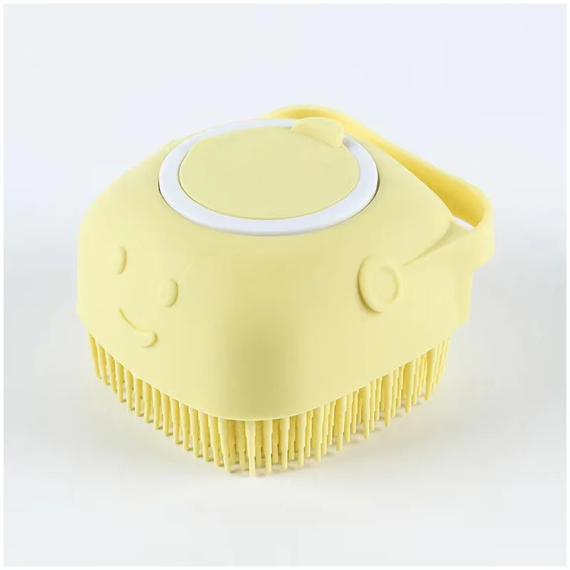 Pet Dog Shampoo Brush 2.7oz 80ml Cat Massage Comb Grooming Scrubber for Bathing Short Hair Soft Silicone Rubber - Image 7