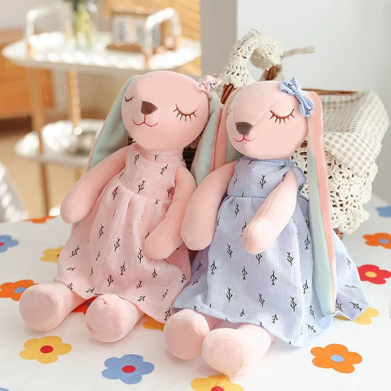 Kawaii Long Ear Rabbit Plush Toys Baby Sleep Comfort Dolls Stuffed Soft Animal Toys Lovely Rabbit for Children Girls Room Decor - Image 6