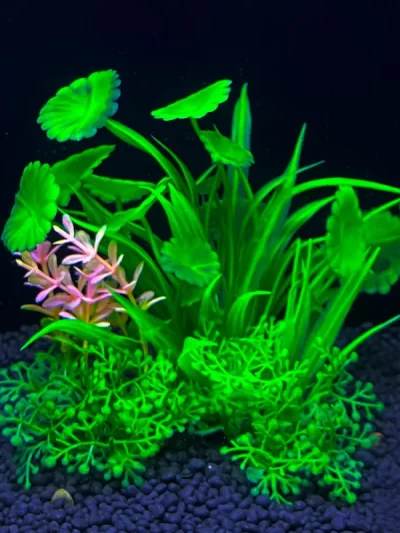 Artificial Aquarium Decor Plants Water Weeds Ornament Aquatic Plant Fish Tank Grass Decoration Accessories 14cm