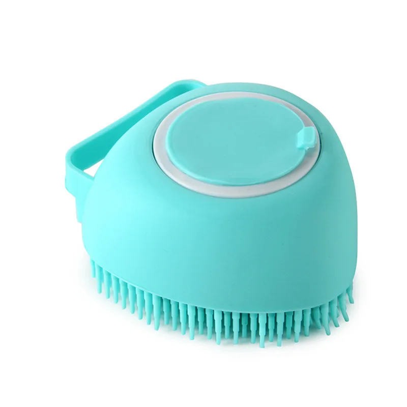 Pet Dog Shampoo Brush 2.7oz 80ml Cat Massage Comb Grooming Scrubber for Bathing Short Hair Soft Silicone Rubber - Image 11
