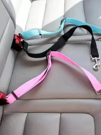 New Dog Car Seat Belt Safety Protector Travel Pets Accessories Dog Leash Collar Breakaway Solid Car Harness Pet Car Seat Belts