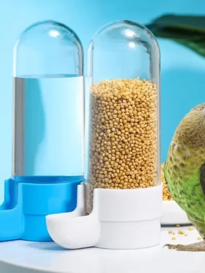 Bird Water Drinker Feeder Waterer with Clip Pet Bird Supplies Dispenser Bottle Drinking Cup Bowls for Pet Parrot Cage