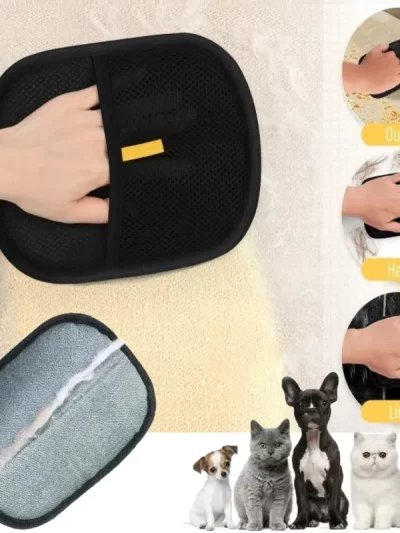 Pet Grooming Gloves Static Dedusting Brush Pet Hair Remover Brush Removing Dog Cat Hair From Sofa Carpet Clothes Tool Supplies