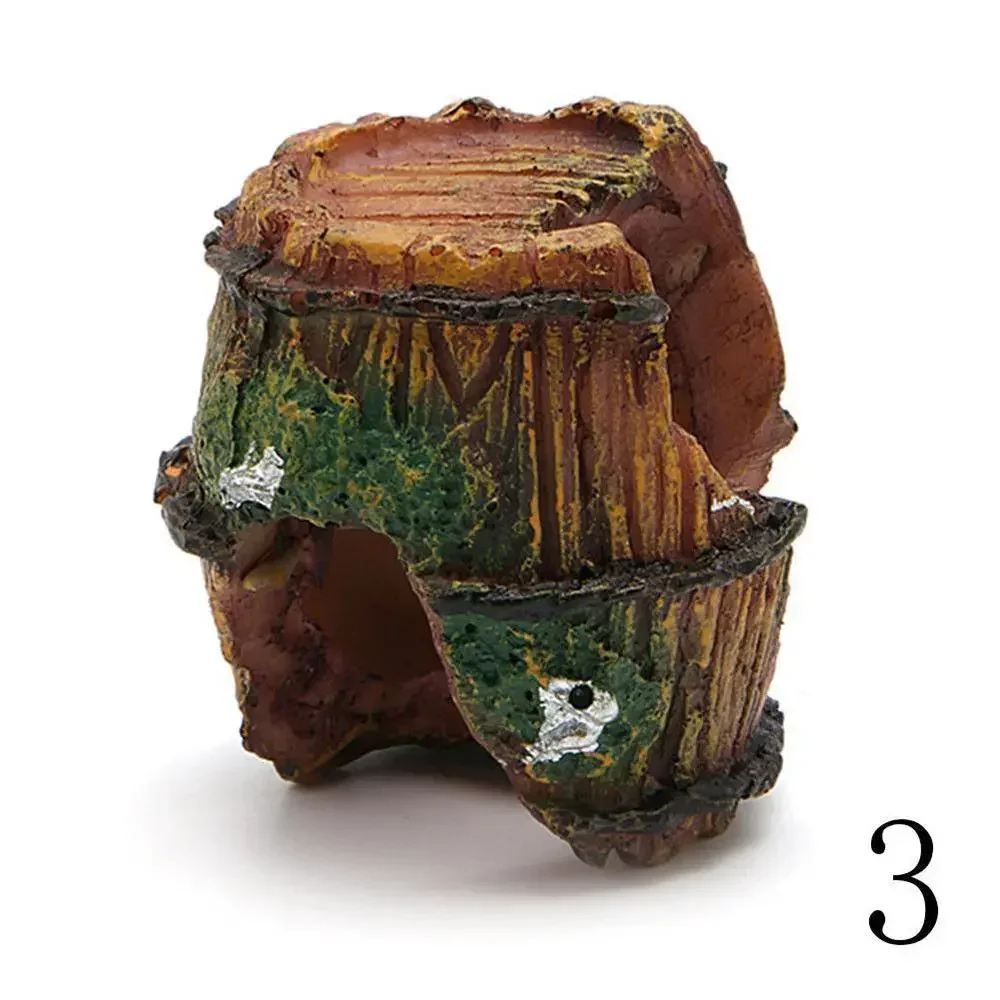 Aquarium Equipment Accessory Glass Fish Tank Landscaping Decoration Resin Crafts Artificial Antique Barrels Fish Tank Decoration - Image 5
