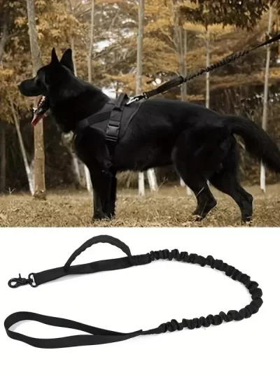 Pet Traction Rope Tactical Dog Leash Outdoor Training Large DogsRetractable Explosion-proof Dog Leash
