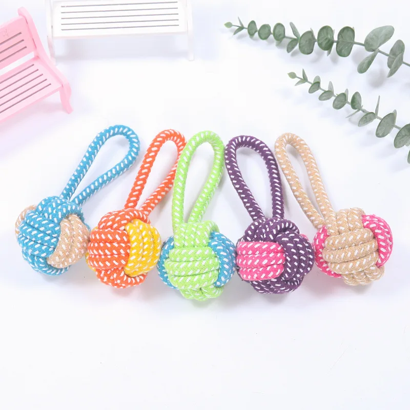 Pet Dog Toys for Large Small Dogs Toy Interactive Cotton Rope Mini Dog Toys Ball for Dogs Accessories Toothbrush Chew Puppy Toy - Image 5