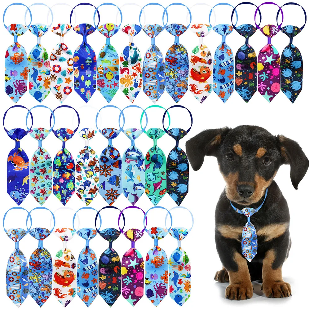 50pcs Dog Grooming Small Dog Cat Neckties Bowties Fashion Dogs Pets Bow Tie Pet Supplies Dog Grooming