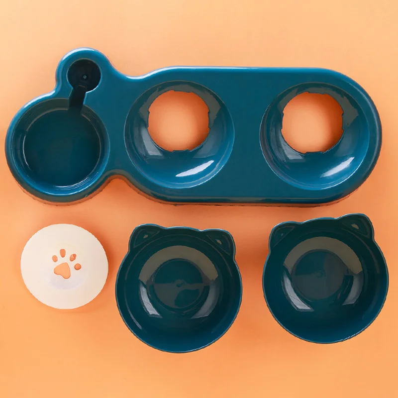 3 in 1 Cat Feeder Automatic Water Dispenser Double Bowl Pet Bowl for Small Dogs Cats Pet Food Container Cat Accessories - Image 4