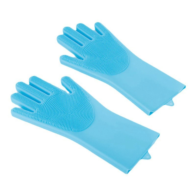 Pet Grooming Bathing Gloves Dog Cat Bathing Shampoo Massaging Cleaning Cleanner Sponge Silicon Hair Removal Glove - Image 4