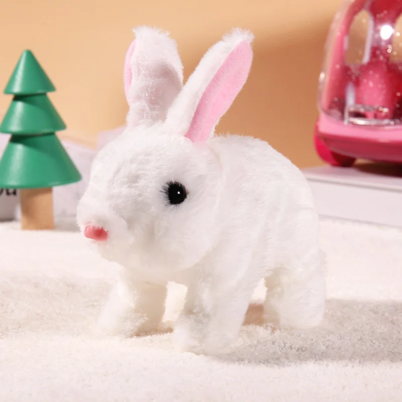Children Plush Cute Rabbit Kids Electronic Pet With Sound Animal DIY Change Clothes Game Walking Moving Pet Toys For 3 Years - Image 14