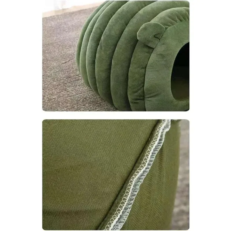 Cats Beds for Winter Pet Supplies Plush House Warm Kitten Goods Cushions Houses and Habitats Things Bed Basket Dog Mat Products - Image 5