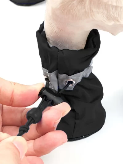 4pcs Water-Resistant Dog Shoes For Small Dogs - Protect Your Pet's Paws And Keep Them Dry,Outdoor rain boots for dogs