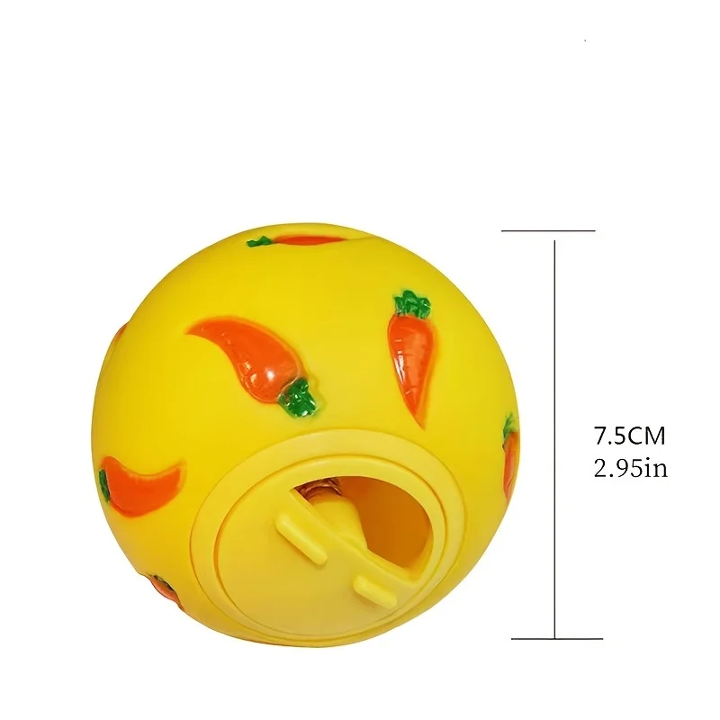 Rabbit Treat Ball Pet Slow Feeder Interactive Bunny Toy Snack Toy Ball Bite Resistant Feeding Toys Ferret Kitty Guinea Pig Cat - Image 5