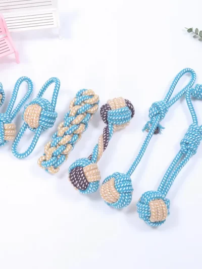 Pet Dog Toys for Large Small Dogs Toy Interactive Cotton Rope Mini Dog Toys Ball for Dogs Accessories Toothbrush Chew Puppy Toy