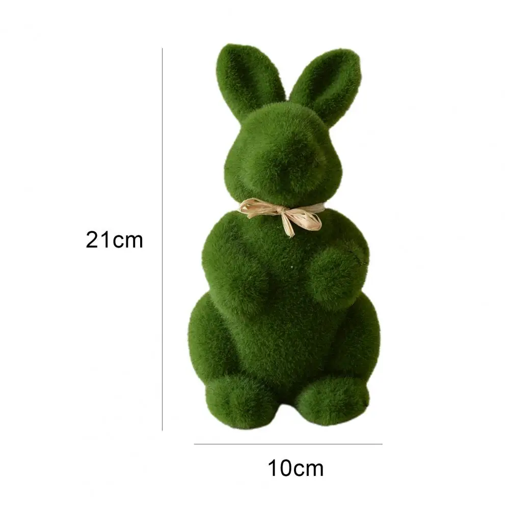 Lovely Rabbit Ornament Cute Easter Decoration Bunny Miniature Figurines Miniature Landscape Home Decor Mini Rabbit Model Toy - Image 6