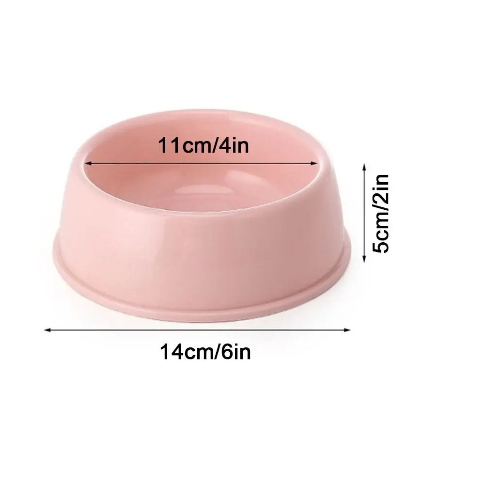Pet Supplies Candy Colored Plastic Dog Bowl Cat Bowl Bowl Pet Cat Tableware Bowl Bowl Single Small T7Y6 - Image 11