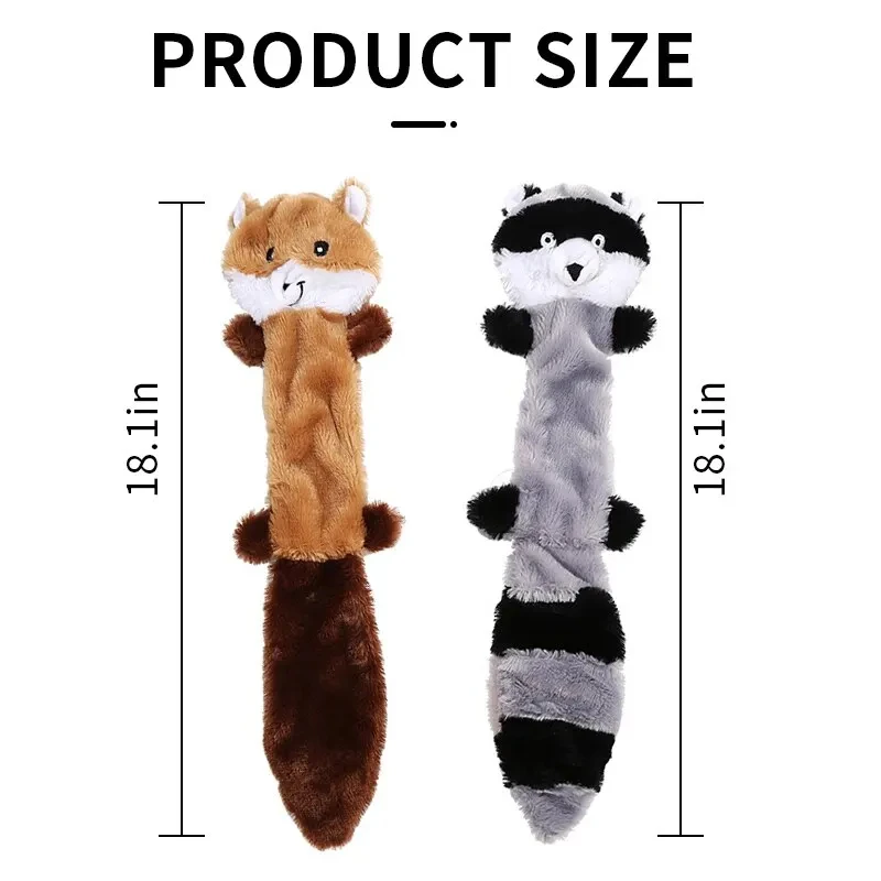 Pet Puppy Supplies Dogs Bite Resistant Sound Toys No Stuffing Plush Squeaky Dogs Chew Toy for Small Medium Large Breed Chewers - Image 2