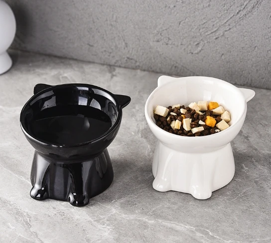 Black Cat Bowl Pet Bowl Pet Supplies Dog Macaron Color New Cat and Dog Universal Pet Bowl - Image 9