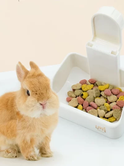 Rabbits Feeder Universal Small Pets Food and Water Bowl Cage Feeder for Bird, Rabbit, Guinea Pig, Chinchilla, Hamster