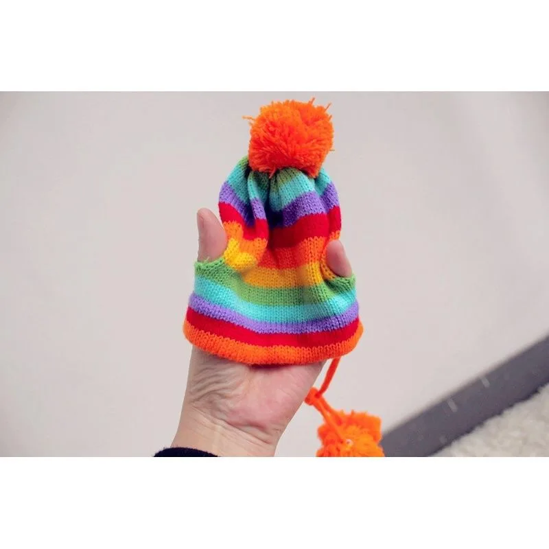 Winter Pet Puppy Accessories For Dogs Knitted Striped Hats Scarf Socks Little Small Big Animals Yorkshire Chihuahua Cat Products - Image 13