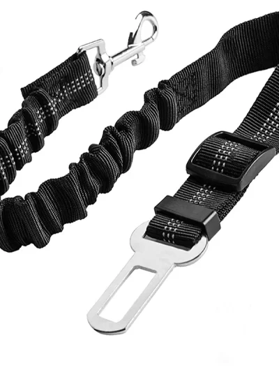 Dog Safety Leash Adjustable Retractable Cushioning Elastic Pet Leash Car Seat Seat Belt Safety Rope Tug Rope