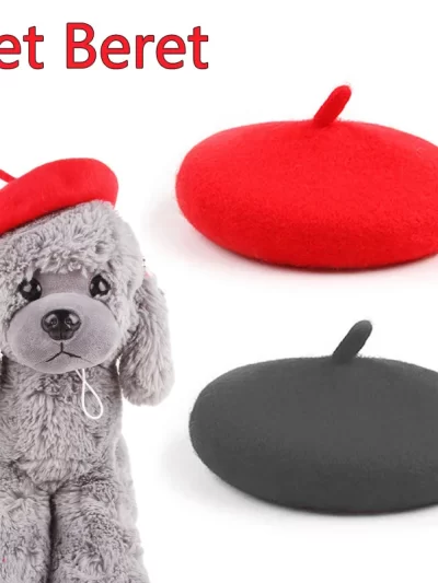 Pets Dog Hat Accessories Pets Grooming Dress Up Cap Cute Beret Mini Decorative Cat Headwear Puppy Painter Felt Hat