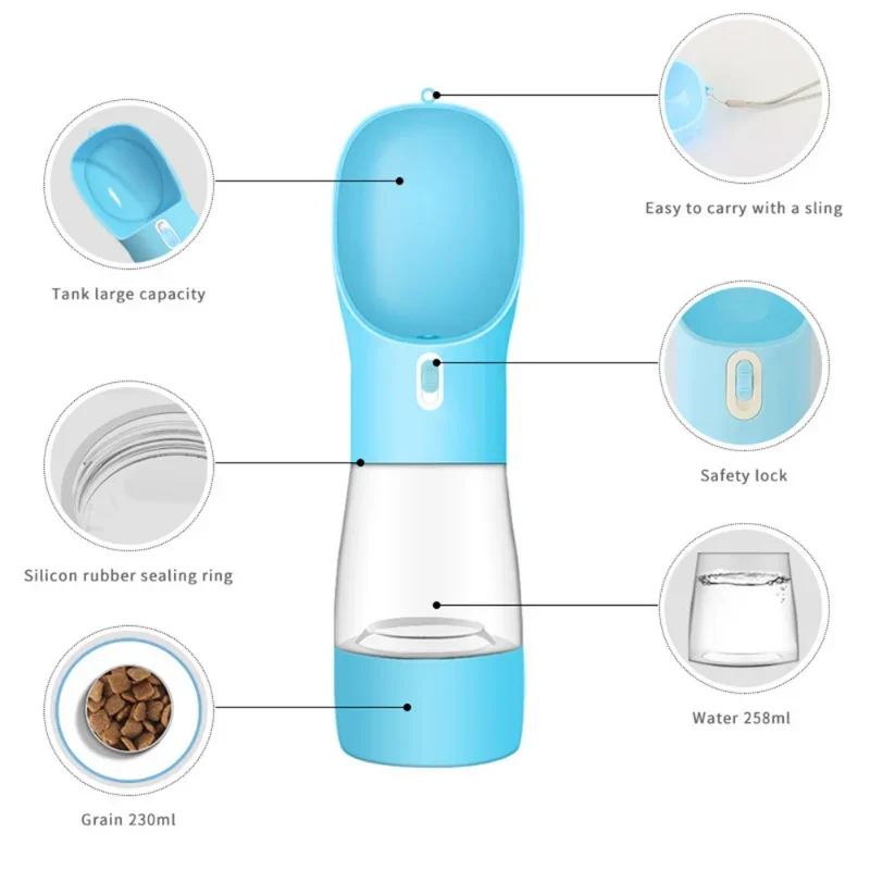 Portable Pet Dog and Cat Food Feeding Bowl, Drinking Water Feeder for Puppy, Outdoor Walking and Travel Supplies - Image 14