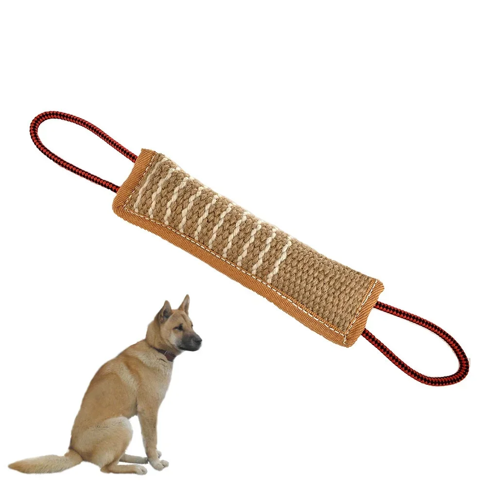 Interactive Pet Toys for Small and Large Dogs, Strong Handles, Jute Bite Pillow, Puppy Training Play Game, Durable Dog Tug Toy 2 - Image 8