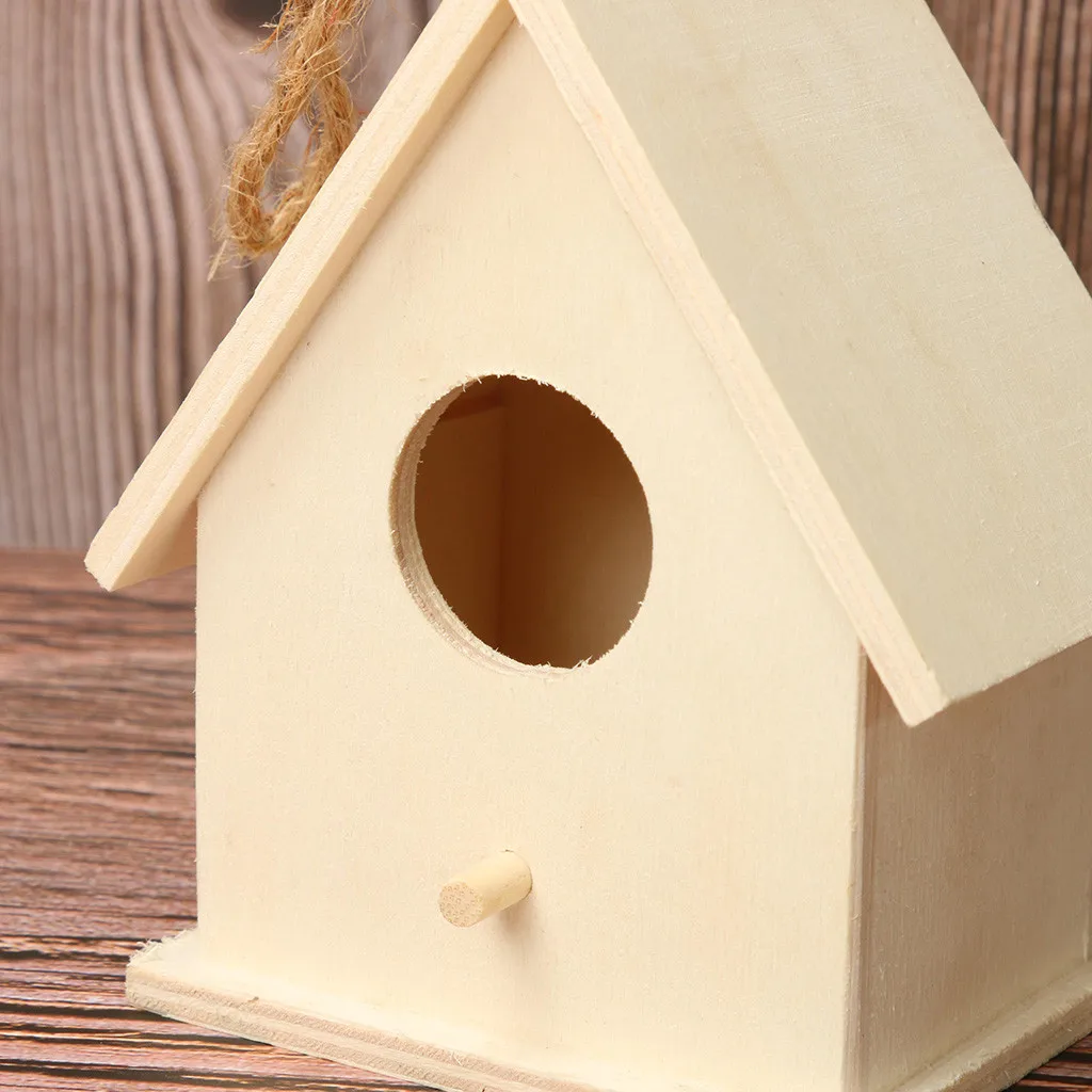 Creative Wall Mounted Wooden Outdoor Birdhouse Dox House Bird House Home Wall Mounted Bird Supplies For Indoor and Outdoor - Image 7