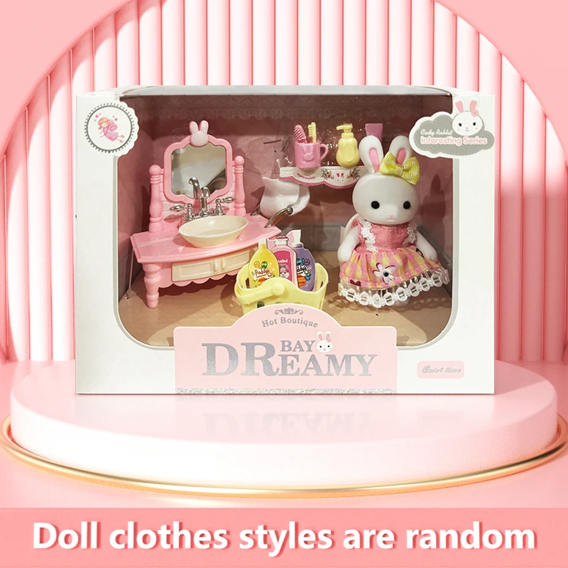 Rabbit Playing House Scene Early Education Toys Children's Indoor Interaction Girls' Christmas Birthday Gifts Ornaments - Image 12