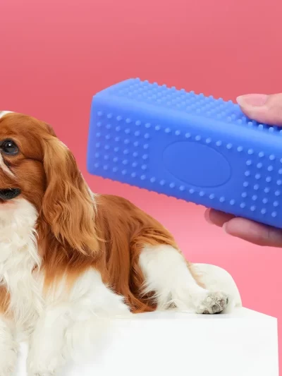 1pc Silicone Pet Bath Dog Brush Cleaning Bath Brush Supplies