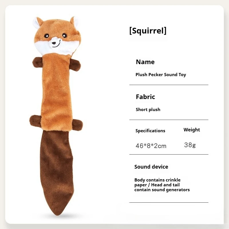 Pet Puppy Supplies Dogs Bite Resistant Sound Toys No Stuffing Plush Squeaky Dogs Chew Toy for Small Medium Large Breed Chewers - Image 8