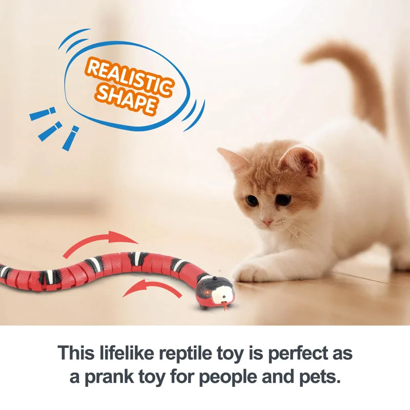 Pet Cat Toys Interactive Smart Sensing Snake TeaseToys Automatic Sensing Intelligent Obstacle Avoidance Indoor Play Cat Supplies - Image 3