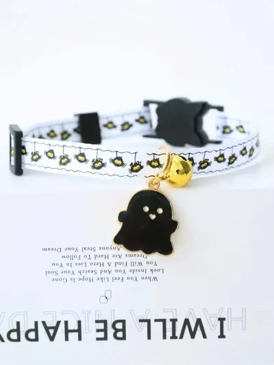 Pet Collar, Cat Collar With Bell And Safety Buckle, Breakaway Cat Collar Cat Necklace Jewelry, Halloween Cats Accessories