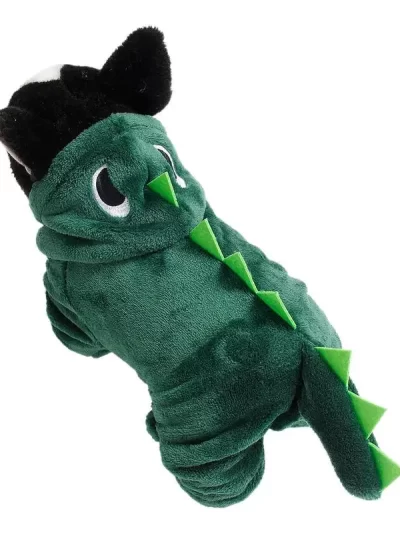 Dinosaur Cat And Dog Hoodies Pet Clothes Funny Costume for Christmas Soft and Warm Pet Clothes Funny Costume for Dog Cat