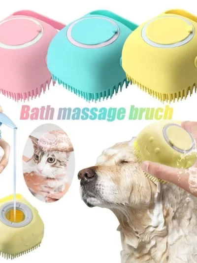 Pet Cleaning Wash Bath Massage Brush Soft Safety Silicone Pet Accessories for Dogs Cats Tools Pet Products