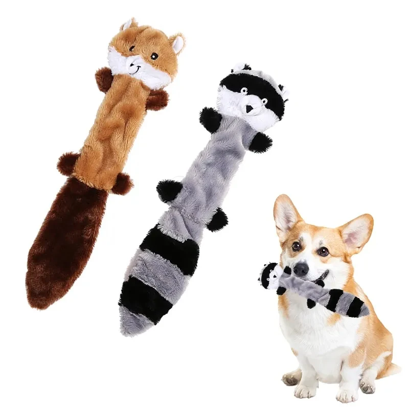 Pet Puppy Supplies Dogs Bite Resistant Sound Toys No Stuffing Plush Squeaky Dogs Chew Toy for Small Medium Large Breed Chewers