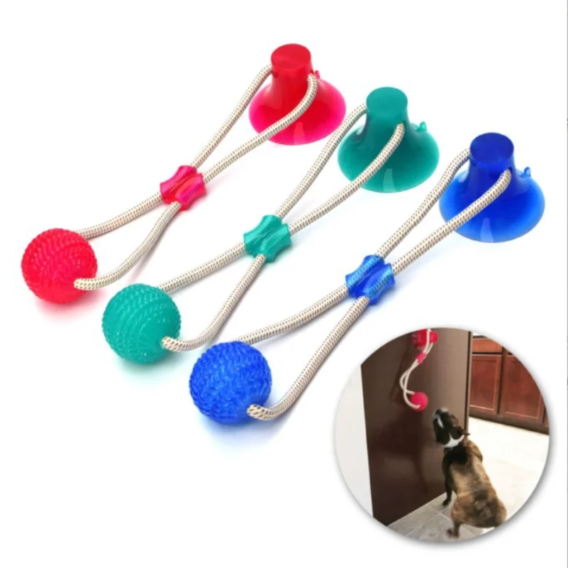 Pet Toys with Suction Cup Dog Push Toy with TPR Ball Pet Tooth Cleaning Chewing Rubber Dog Toys for Small Dogs Rubber Dog Toy - Image 9