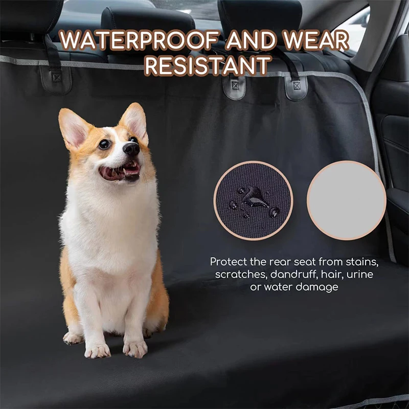 Universal Car Waterproof Back Seat Pet Cover Protector Mat Rear Safety Travel  Accessories For Cat Dog - Image 3