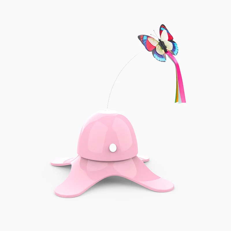 Electronic Pet Cat Toy Smart Automatic Funny Cat Exercise Toy Electric Rotating Kitten Toys Butterfly Cat Stick Interactive Toy - Image 10