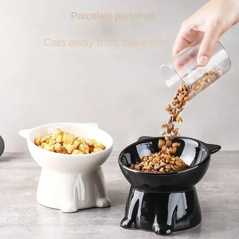 Black Cat Bowl Pet Bowl Pet Supplies Dog Macaron Color New Cat and Dog Universal Pet Bowl - Image 5