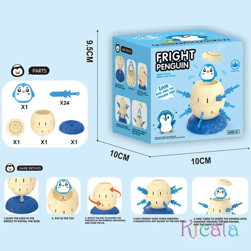 Penguin Novelty Toys for Holiday Party Children's Educational Thinking Training Pirate Barrels Interactive Toys - Image 6