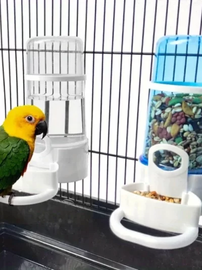 1pc Bird water fountains, hamster feeders, bird cages, square cages, round cages, various large cage water fountains, automa