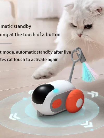 Remote Control Interactive Cat Toy Intelligent Automatic Electric Smart Sports Self-moving Balance Interactive Car Cat Toys