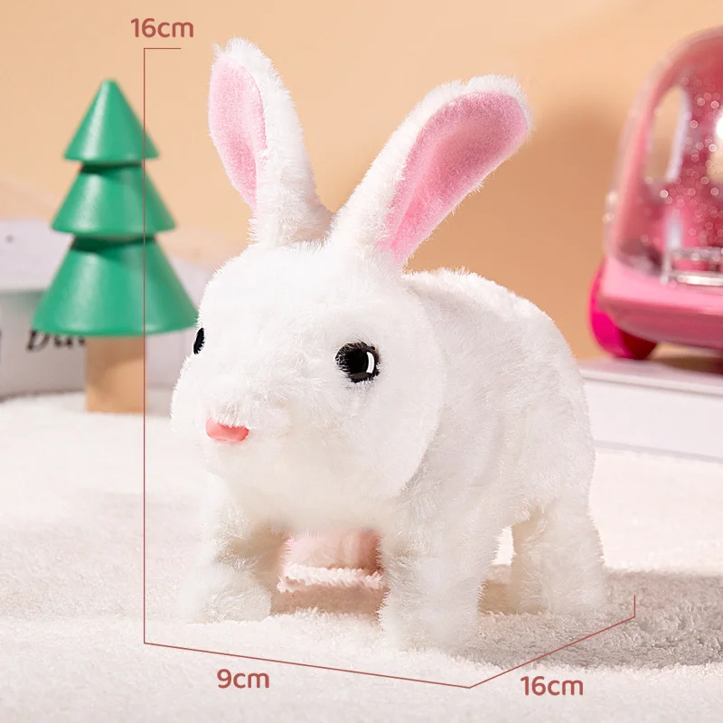 Children Plush Cute Rabbit Kids Electronic Pet With Sound Animal DIY Change Clothes Game Walking Moving Pet Toys For 3 Years - Image 19
