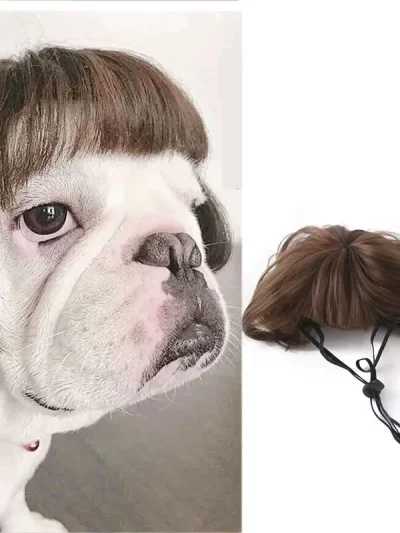 Pet Wigs Cosplay Props Funny Dogs Cats Cross-Dressing Hair Hat Costumes Head Accessories For Halloowen Christmas Pets Supplies