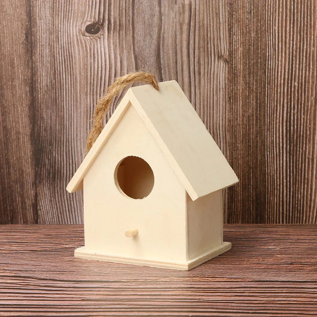 Creative Wall Mounted Wooden Outdoor Birdhouse Dox House Bird House Home Wall Mounted Bird Supplies For Indoor and Outdoor - Image 3