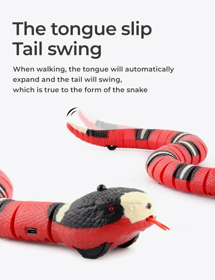 Pet Cat Toys Interactive Smart Sensing Snake TeaseToys Automatic Sensing Intelligent Obstacle Avoidance Indoor Play Cat Supplies - Image 11